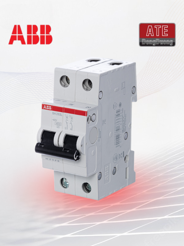 Attomat MCB SH202L 2P 4,5kA 6A~ 63A