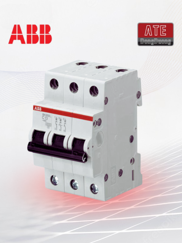 Attomat MCB SH203L 3P 4,5kA 6A~ 63A