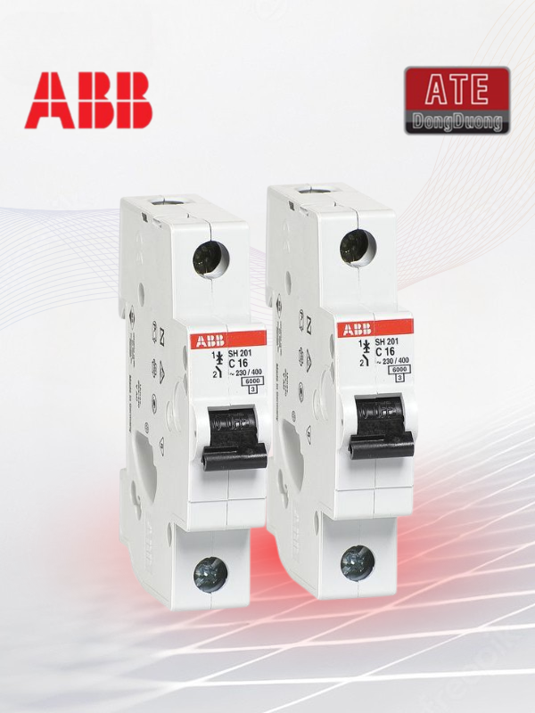 Attomat MCB SH201...SH202 1P 6kA 6A~ 63A