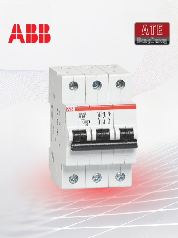 Attomat MCB SH203 3P 6kA 6A ~ 63A